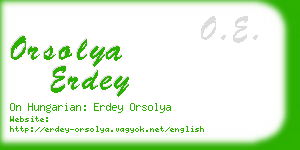 orsolya erdey business card